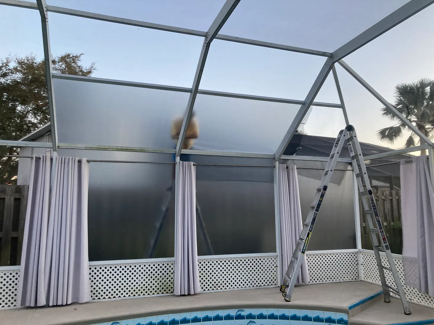 Screen Repair Bros pool cage and screen repair project 16