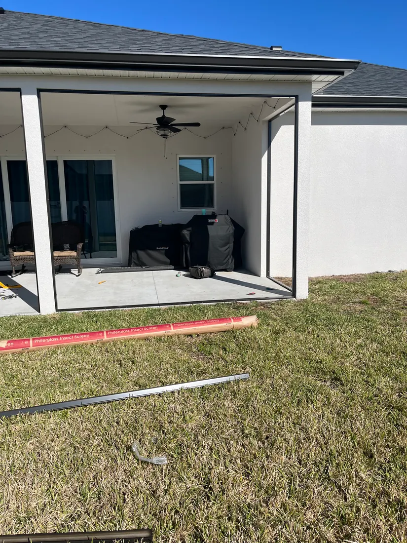 Screen Repair Bros pool cage and screen repair project 22