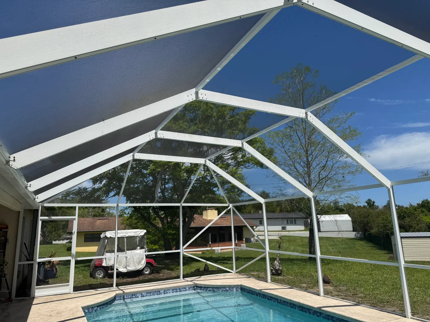Screen Repair Bros pool cage and screen repair project 35