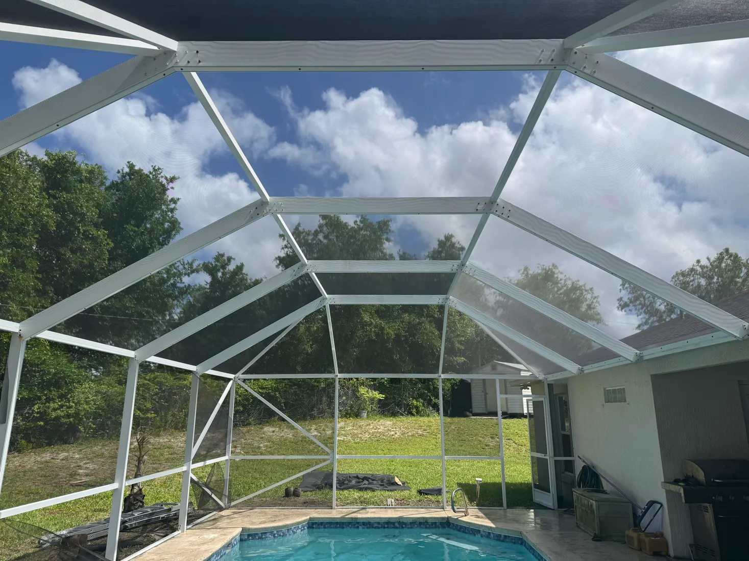 Screen Repair Bros pool cage and screen repair project 36