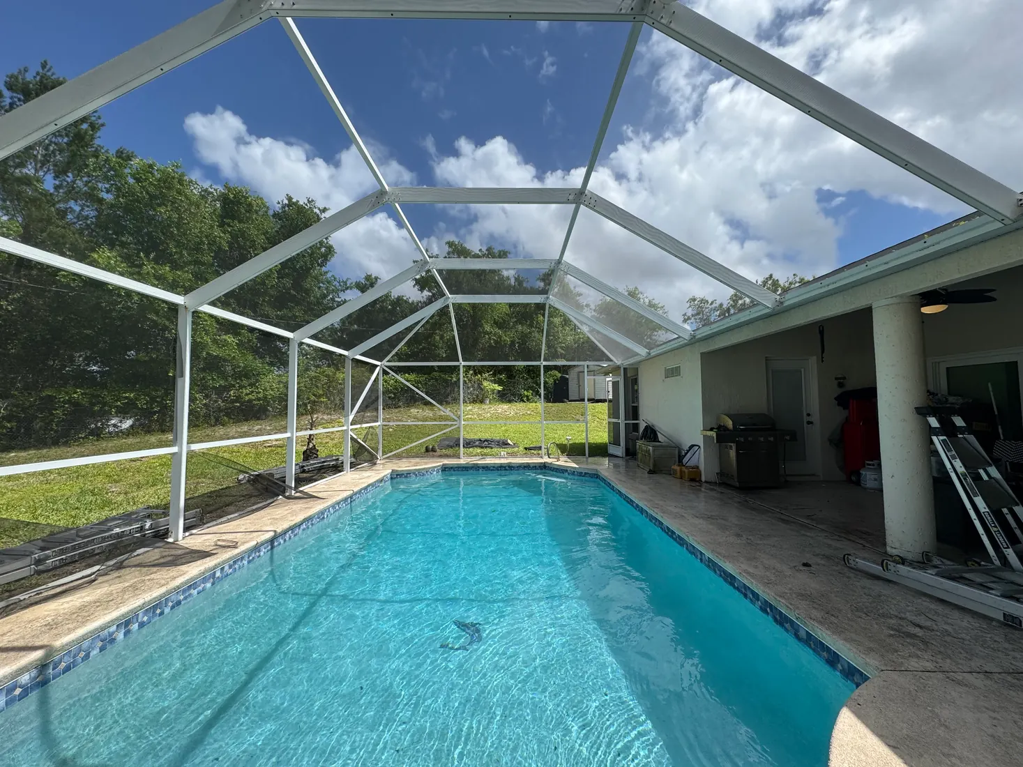 Screen Repair Bros pool cage and screen repair project 37
