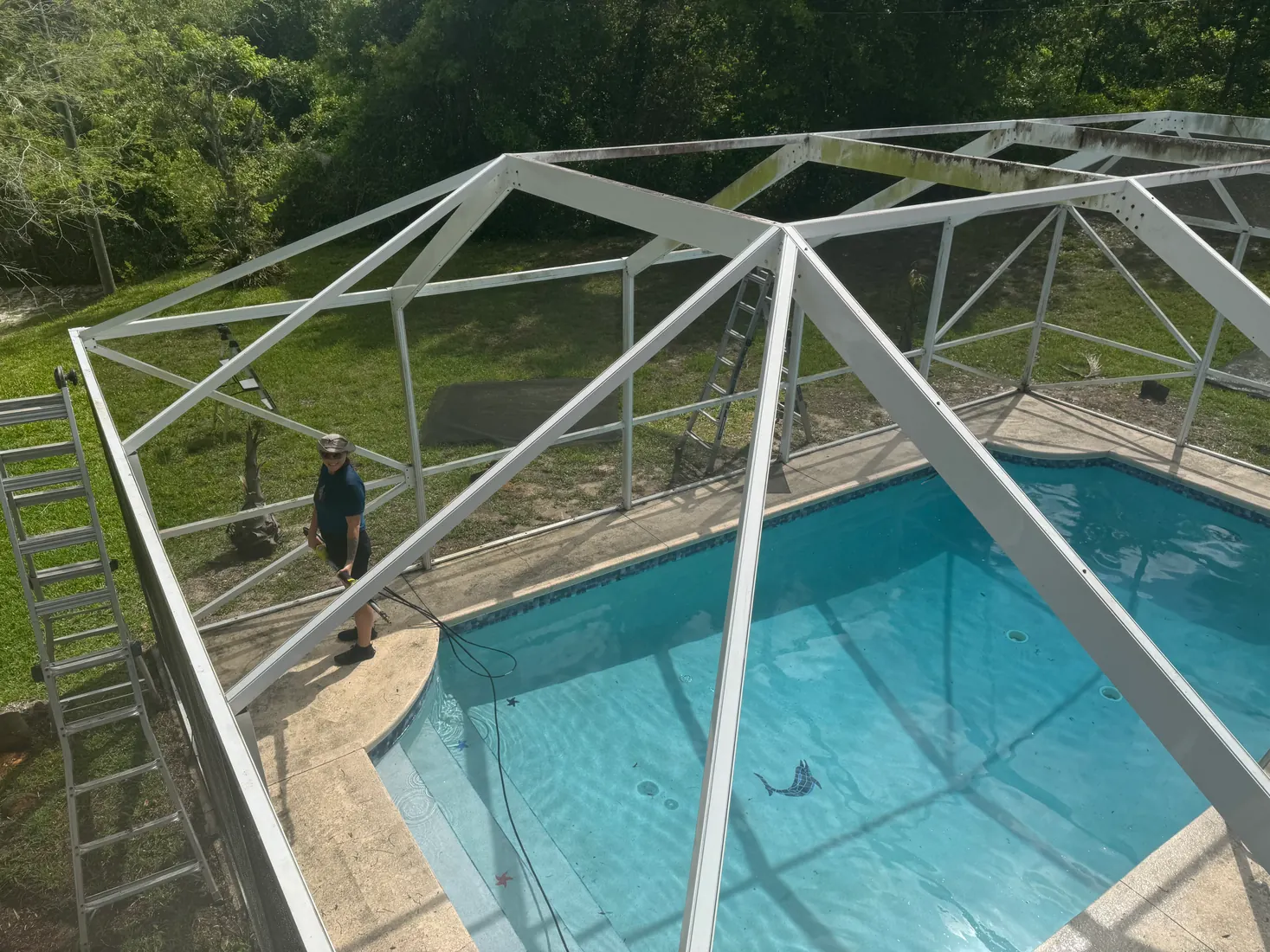 Screen Repair Bros pool cage and screen repair project 40