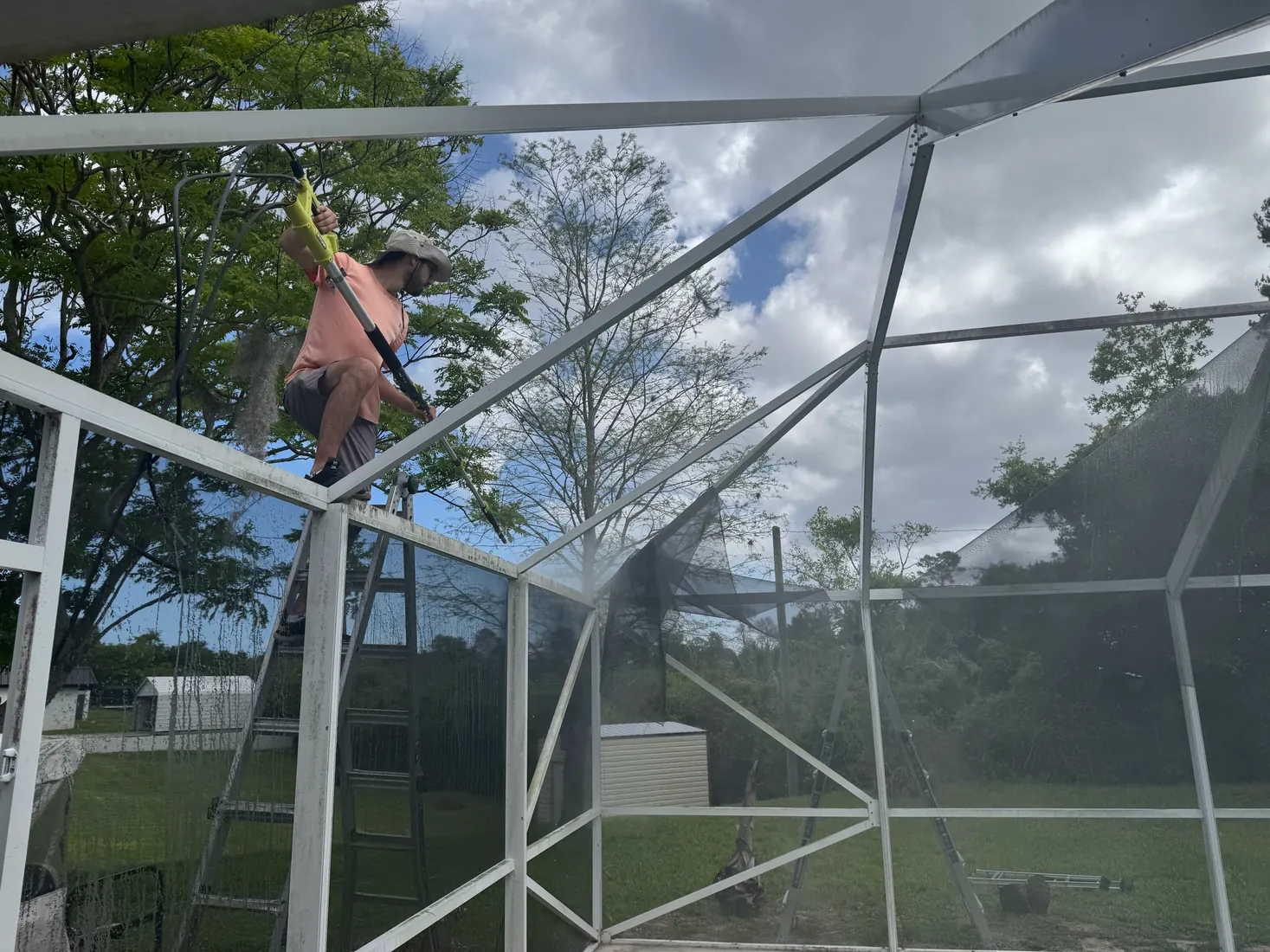 Screen Repair Bros pool cage and screen repair project 43