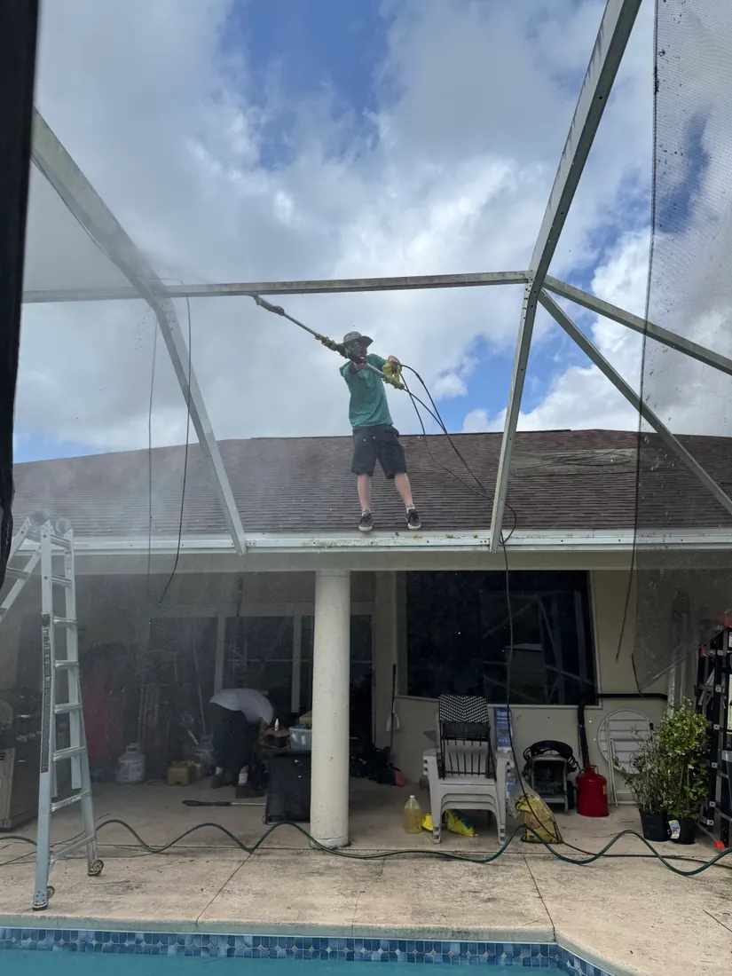 Screen Repair Bros pool cage and screen repair project 44